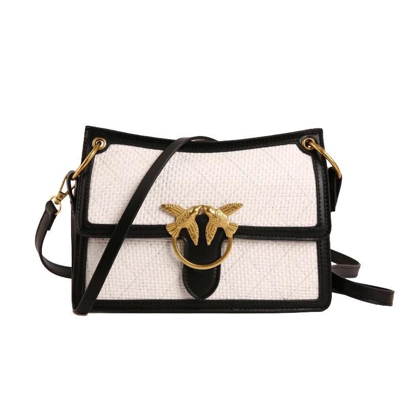 Unique Elegant Diaper Bag Leather Ladies Messenger Purse High End Minimalist Trendy Crossbody Handbag