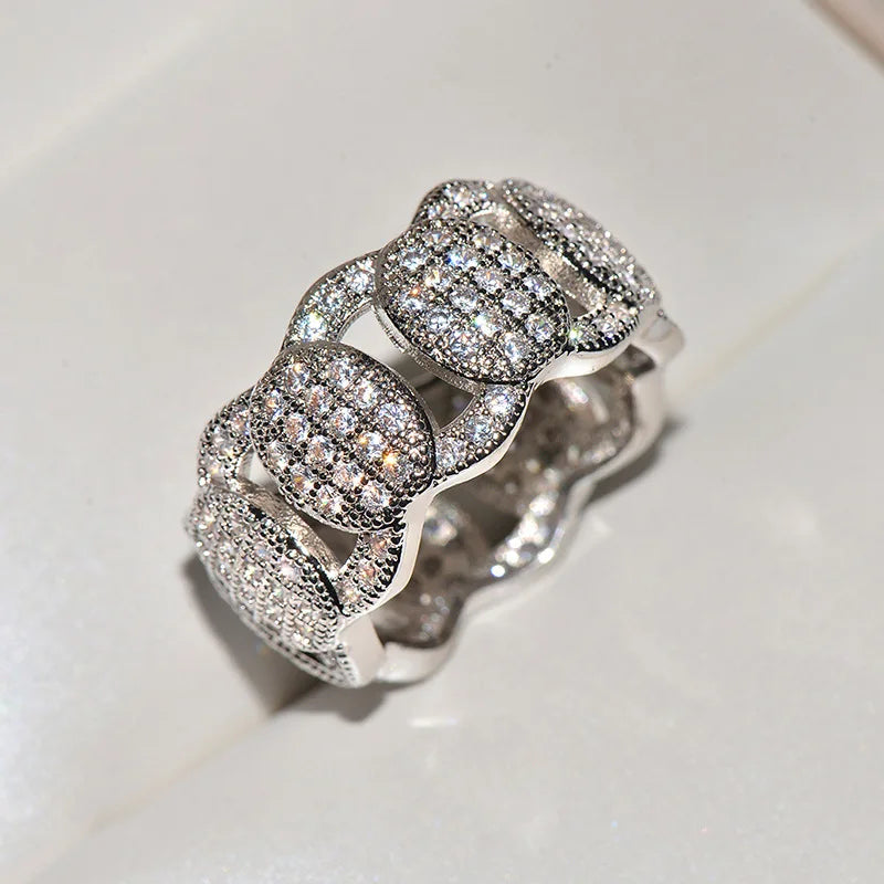 18K White Gold Jewelry Ring Women Origin Natural Carat Moissanite Gemstone Pave Setting Engagement Gold Jewelry 18k Ring Box Men