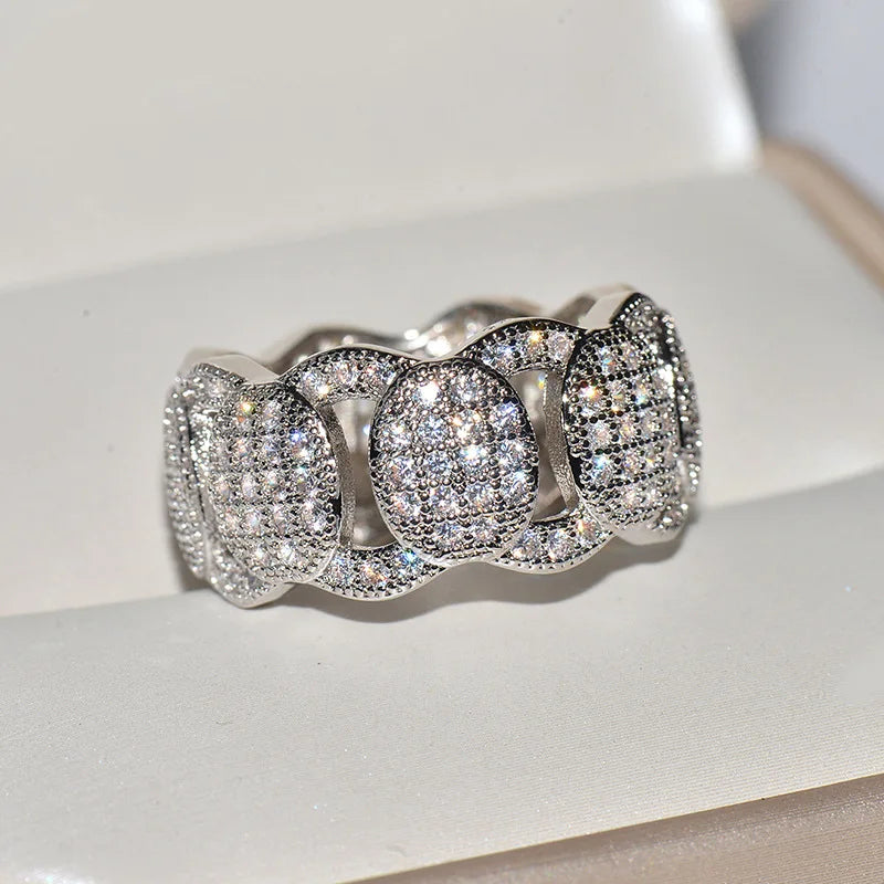 18K White Gold Jewelry Ring Women Origin Natural Carat Moissanite Gemstone Pave Setting Engagement Gold Jewelry 18k Ring Box Men