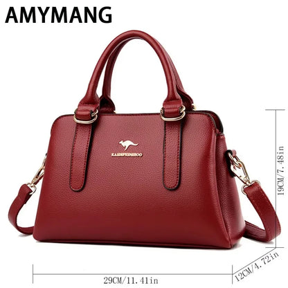 Leisure High Quality Women Purses and Handbags Luxury Designer PU Leather Shoulder Bags Female Bags Ladies Fashion Messenger Sac