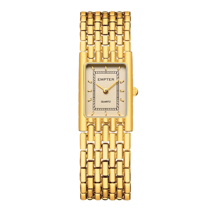 Small Gold Watches for Women - Dainty Analog Quartz Watch for Women - Ladies Watches Square Bracelet Watches for Casual Dress