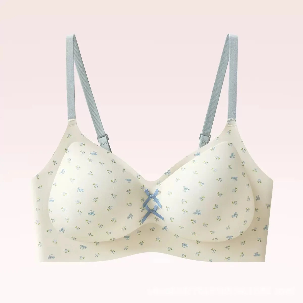 Plus Size Women Daily Bra Anti-underarm Fat Gathering Breathable Skin Friendly Wirefree Adjustable Lingerie