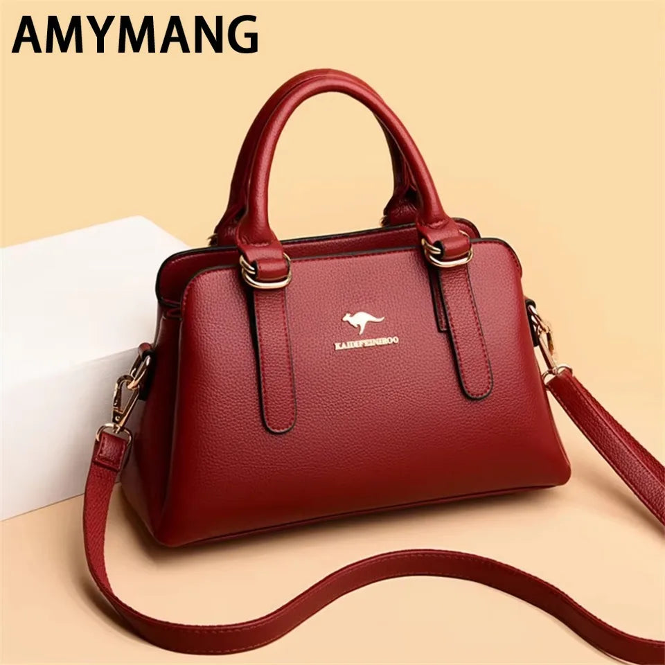 Leisure High Quality Women Purses and Handbags Luxury Designer PU Leather Shoulder Bags Female Bags Ladies Fashion Messenger Sac