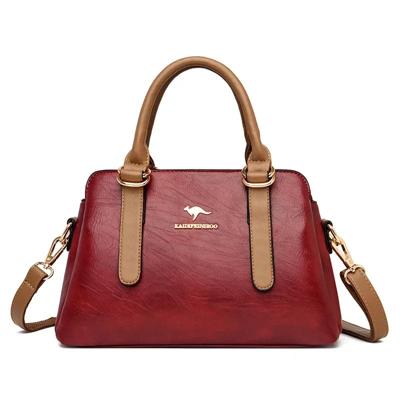Leisure High Quality Women Purses and Handbags Luxury Designer PU Leather Shoulder Bags Female Bags Ladies Fashion Messenger Sac