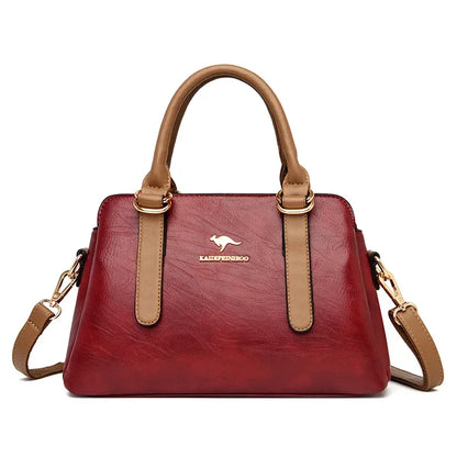 Leisure High Quality Women Purses and Handbags Luxury Designer PU Leather Shoulder Bags Female Bags Ladies Fashion Messenger Sac
