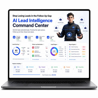Reidify AI Lead Intelligence Command Center B2B Teams Tracking Automation Sales Workflow Control System MAC/Linux//