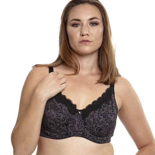 D0295 High Quality Sexy Plus Size Bra  Fashion Polka Dot Women's Bra  Brown/Gray/Black/36-46/C-G