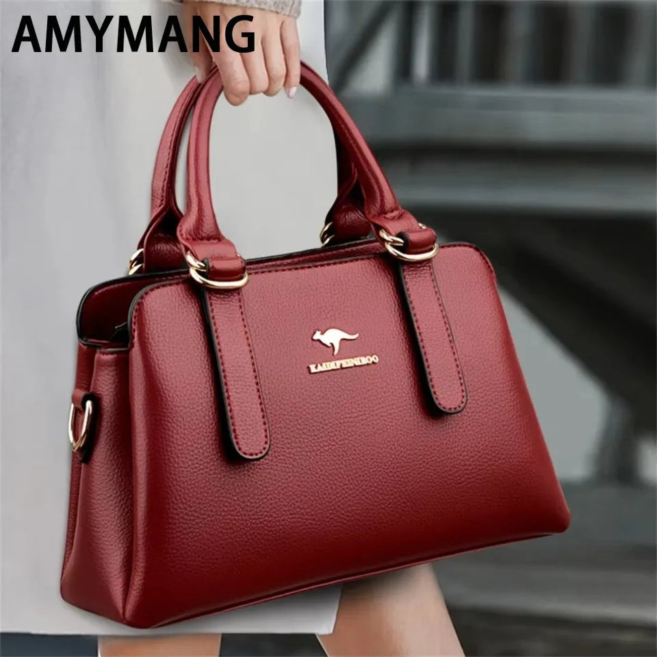 Leisure High Quality Women Purses and Handbags Luxury Designer PU Leather Shoulder Bags Female Bags Ladies Fashion Messenger Sac