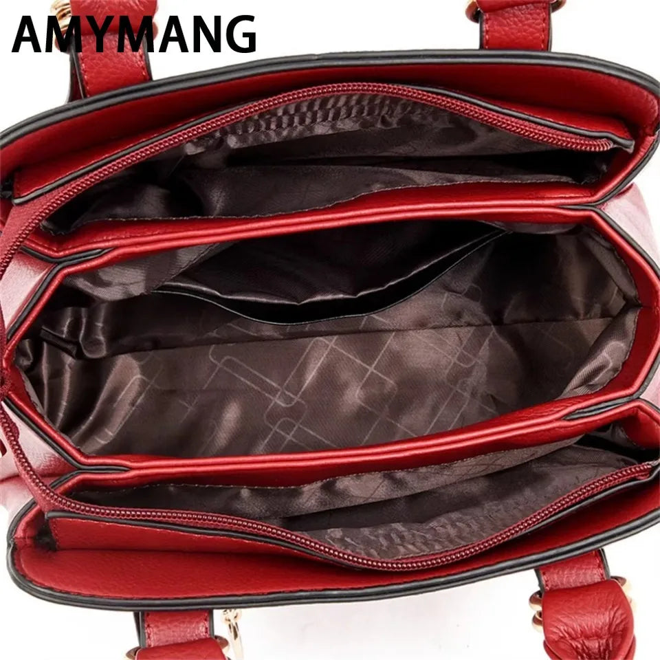 Leisure High Quality Women Purses and Handbags Luxury Designer PU Leather Shoulder Bags Female Bags Ladies Fashion Messenger Sac