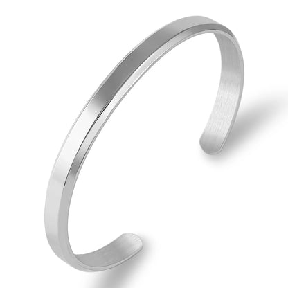 Zalman Romantic Pearl Bangles Set for Women Stainless Steel Gold Jewelry Accessories