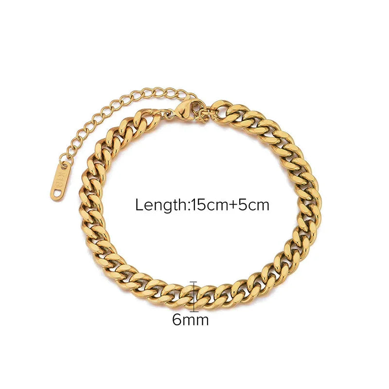 Zalman Romantic Pearl Bangles Set for Women Stainless Steel Gold Jewelry Accessories