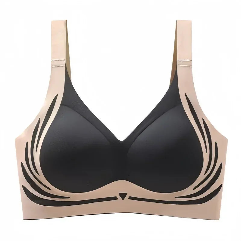 Women's Plus Size Seamless Bra Wide Adjustable Straps Bralette Anti-Sagging Comfort Soft Underwear Large Size Daily Bra M-4XL