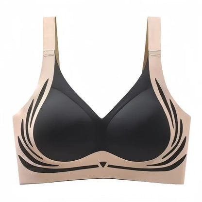 Women's Plus Size Seamless Bra Wide Adjustable Straps Bralette Anti-Sagging Comfort Soft Underwear Large Size Daily Bra M-4XL