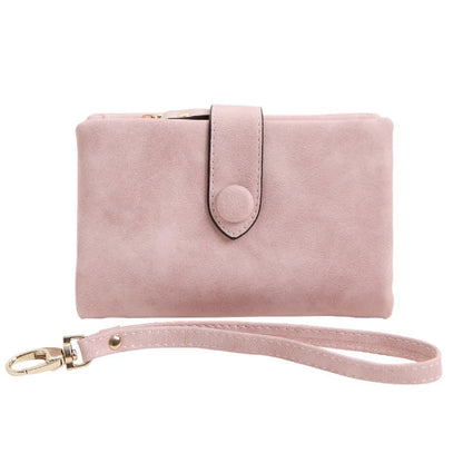 Ladies Pocket Purses Multi-slot Purse Tri-fold Wallet Soft Leather Short Wallet