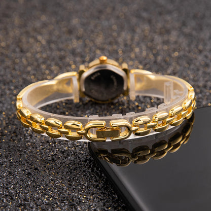 Fashion Thin Gold Watches for Women Exquisite Luxury Ladies Quartz Bracelet Wristwatches Vintage Female Clock Gift Montre Femme