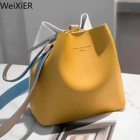 Fashionable Purses Bucket Bag Women PU Leather Shoulder Bags Brand Designer Ladies Crossbody Messenger Bags Totes Designer Bag