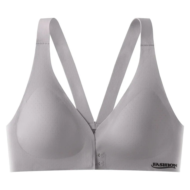 Plus Size Bra Front Buckle Adjustable Underwear Sexy Beautiful Back Comfortable Gathered Breasts Breathable Sports Bra