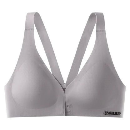 Plus Size Bra Front Buckle Adjustable Underwear Sexy Beautiful Back Comfortable Gathered Breasts Breathable Sports Bra