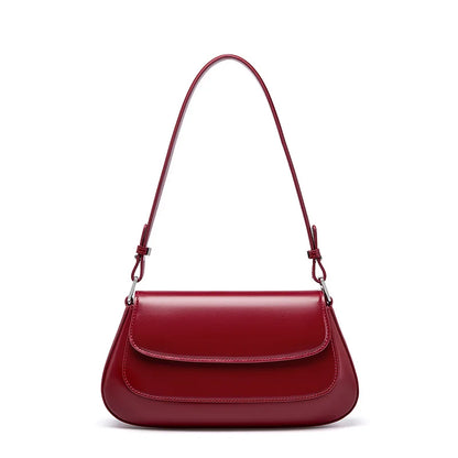Zency Luxury Handbags Purses For Women Genuine Leather French Style Summer Ladies Shoulder Bag Underarm Crossbody Messenger