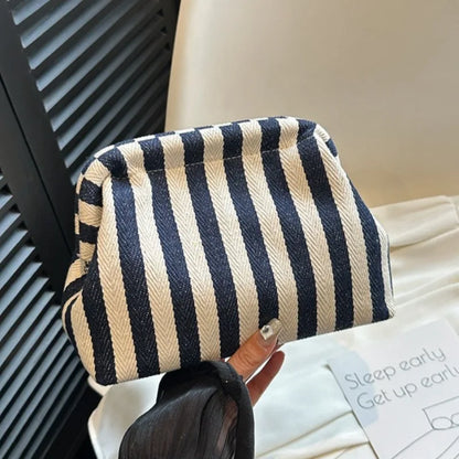 Summer Woven Crochet Purses for Women Beach Clutch Handbags 2025 Dumpling Hobo Casual Colorblock Bag Ladies Ruched Cloud Purse