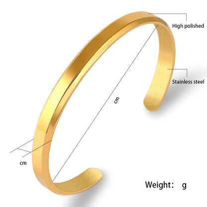 Zalman Romantic Pearl Bangles Set for Women Stainless Steel Gold Jewelry Accessories