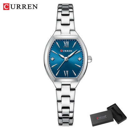 CURREN Gold Watches for Women Dainty Watches Luxury Ladies Dress Stainless Steel Bracelet Watch Analog Quartz Waterproof Watch