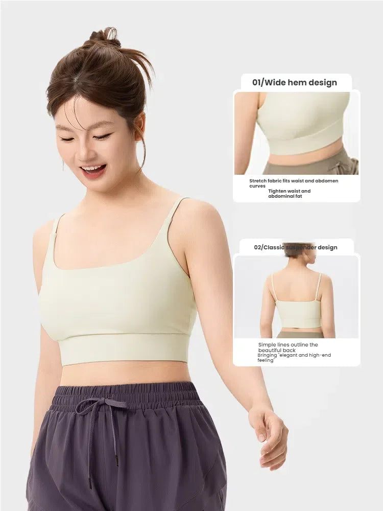 Plus Size Sports Bra for Women Wireless Yoga Bras with Fixed Cups Seamless Workout Vest for Gym Pilates Large Size XXL XXXL