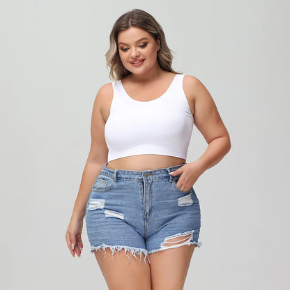 Plus-size women's bra with lift and prevention of sagging, shaping and support for side bust, comfortable without wire support.