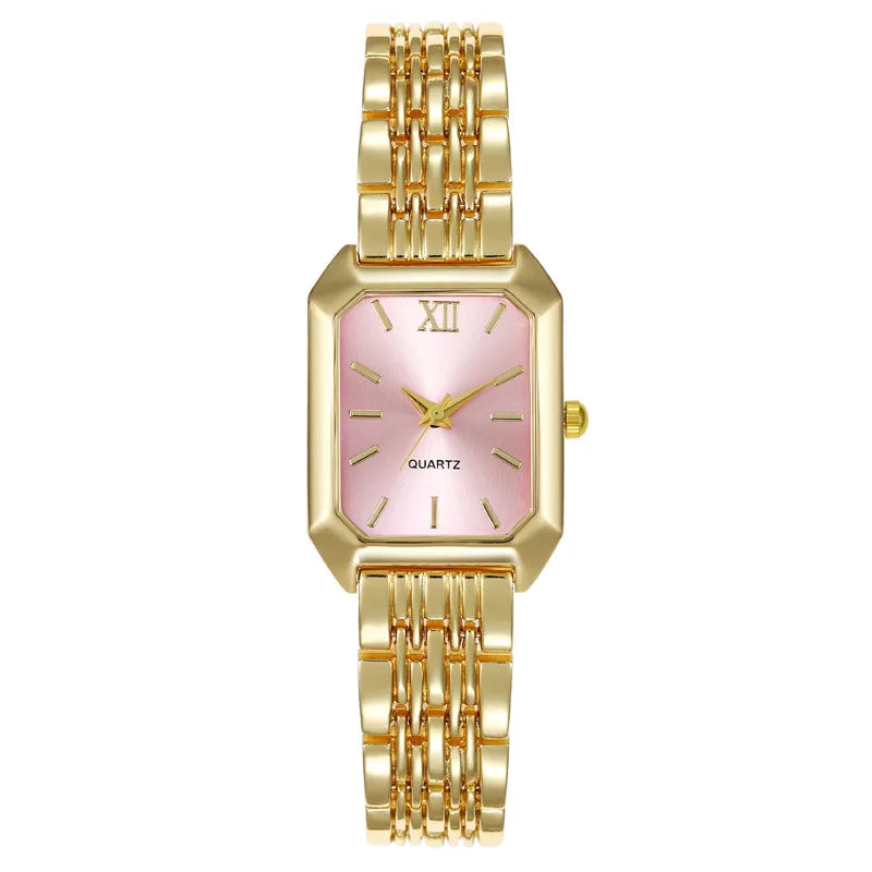 New Gold Watches for Women Ladies Wristwatch Gold Quartz Minimalist Watch Gift