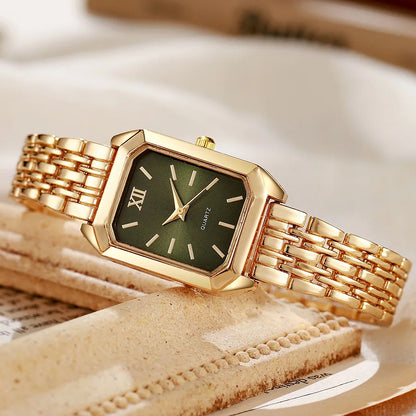New Gold Watches for Women Ladies Wristwatch Gold Quartz Minimalist Watch Gift