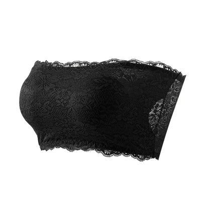 Plus Size Lace Bra Women Strapless Sexy Bra Comfortable Breathable Summer Sports Bra