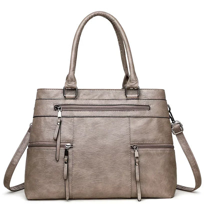 Elegant Handbags For Women High Quality Pu Leather Top-Handle Bags Purse Ladies Shoulder Crossbody Bag Casual Tote bolso purses
