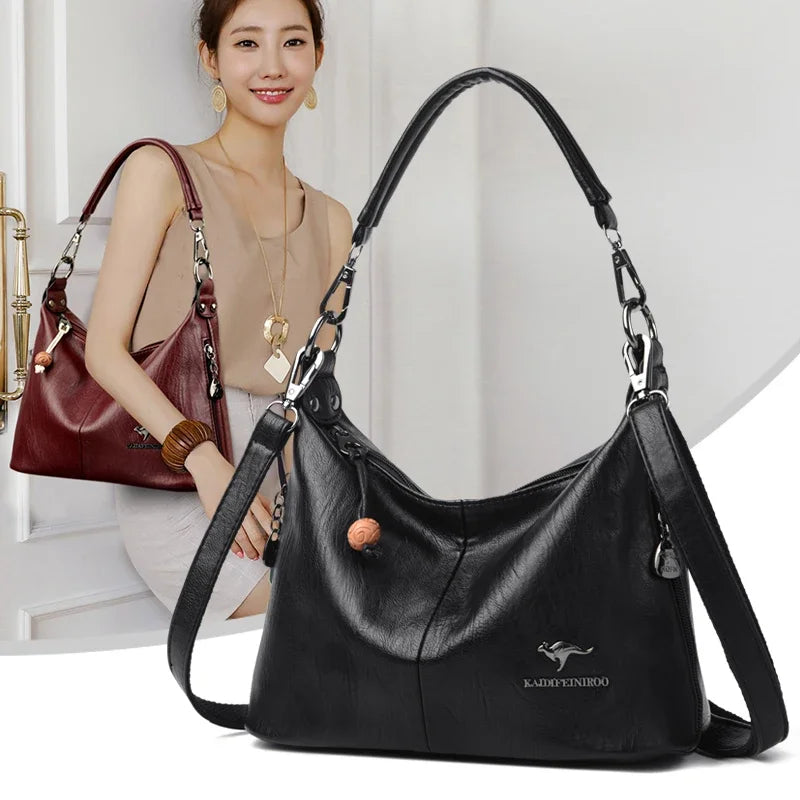High quality PU Ladies Soft Bags High Quality Purses And Handbags Famous Designer Crossbody Shoulder Bags For Women Sac A Main