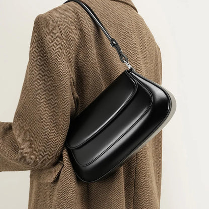 Zency Luxury Handbags Purses For Women Genuine Leather French Style Summer Ladies Shoulder Bag Underarm Crossbody Messenger