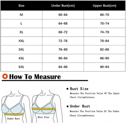 Plus Size  Push Up Jelly Bra Seamless No Underwire Bras Full Coverage Brassiere Hide Back Fat Tshirt Bras Comfort Daily Bralette