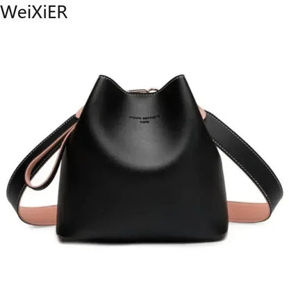 Fashionable Purses Bucket Bag Women PU Leather Shoulder Bags Brand Designer Ladies Crossbody Messenger Bags Totes Designer Bag
