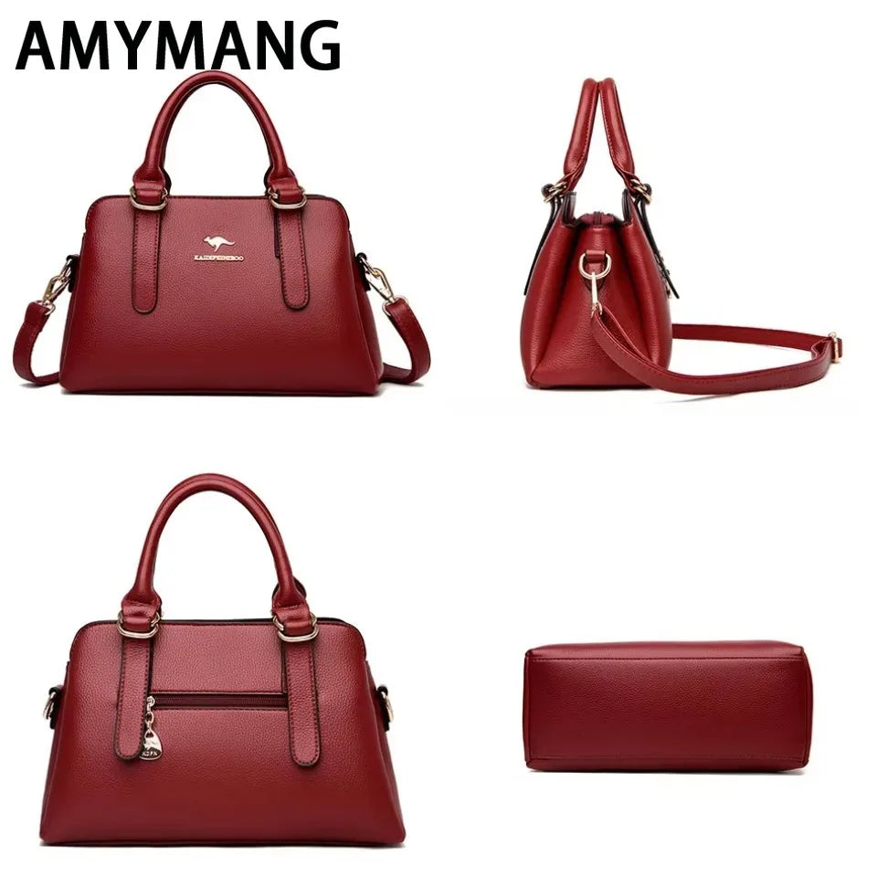 Leisure High Quality Women Purses and Handbags Luxury Designer PU Leather Shoulder Bags Female Bags Ladies Fashion Messenger Sac