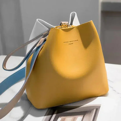Fashionable Purses Bucket Bag Women PU Leather Shoulder Bags Brand Designer Ladies Crossbody Messenger Bags Totes Designer Bag