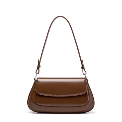 Zency Luxury Handbags Purses For Women Genuine Leather French Style Summer Ladies Shoulder Bag Underarm Crossbody Messenger