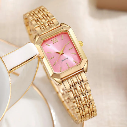 New Gold Watches for Women Ladies Wristwatch Gold Quartz Minimalist Watch Gift