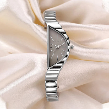 GEDI Exquisite Minimalist Light Luxury Gold Watches For Women Niche Irregular Design Artistic Quartz Woman Watch Gifts
