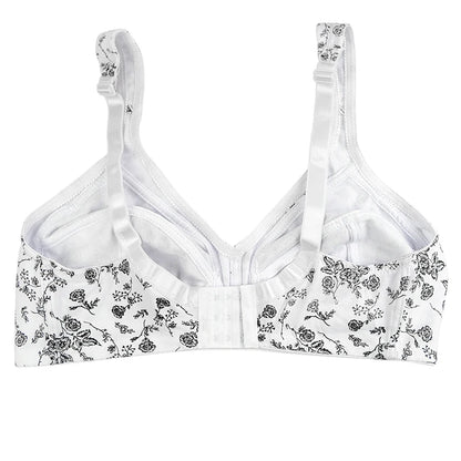 Plus Size Bra Cotton For WOMEN Wireless Brassiere Comfortable Underwear Middle-aged Mom Non Padded Lingerie