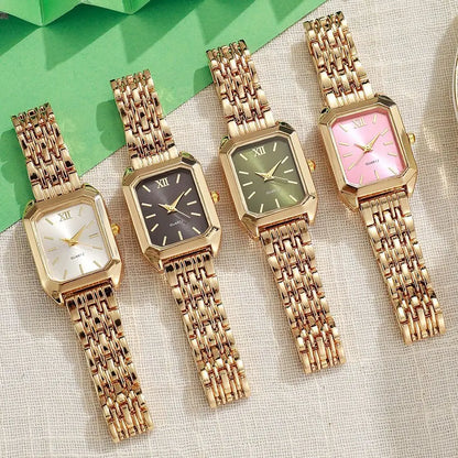 New Gold Watches for Women Ladies Wristwatch Gold Quartz Minimalist Watch Gift