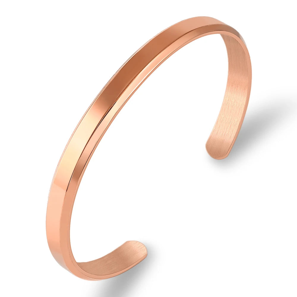 Zalman Romantic Pearl Bangles Set for Women Stainless Steel Gold Jewelry Accessories