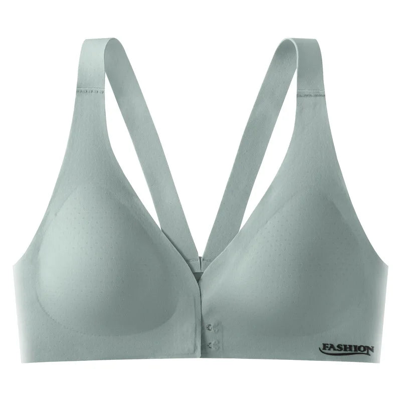 Plus Size Bra Front Buckle Adjustable Underwear Sexy Beautiful Back Comfortable Gathered Breasts Breathable Sports Bra