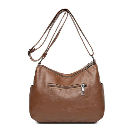 Vintage Pu Leather Luxury Purses and Handbags High Quality Women's Bag Design Multi-pocket Ladies Crossbody Shoulder Bags