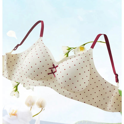 Plus Size Women Daily Bra Anti-underarm Fat Gathering Breathable Skin Friendly Wirefree Adjustable Lingerie
